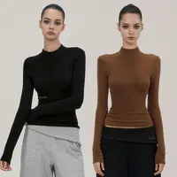 WooHa/吾哈秋季新款中领基础T恤