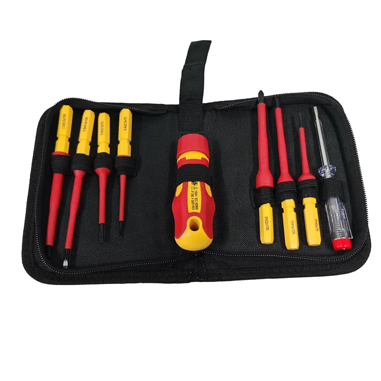 绝缘螺丝批可换手柄绝缘耐压7合1绝缘换柄螺丝批