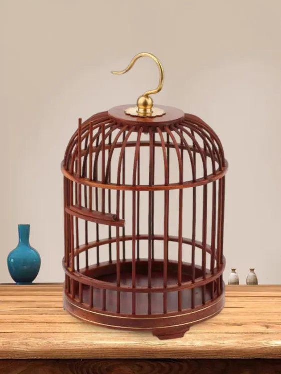 精品蝈蝈笼老式红木蝈蝈儿笼子纯手工制作做工精细工艺老式蝈蝈笼