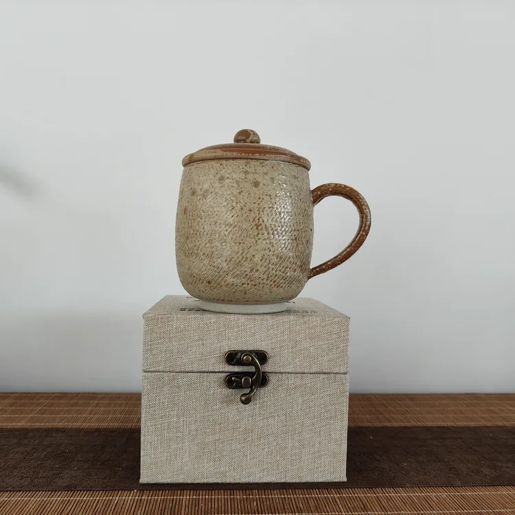 土陶 陶瓷 金蟾釉办公杯 口杯 礼品杯