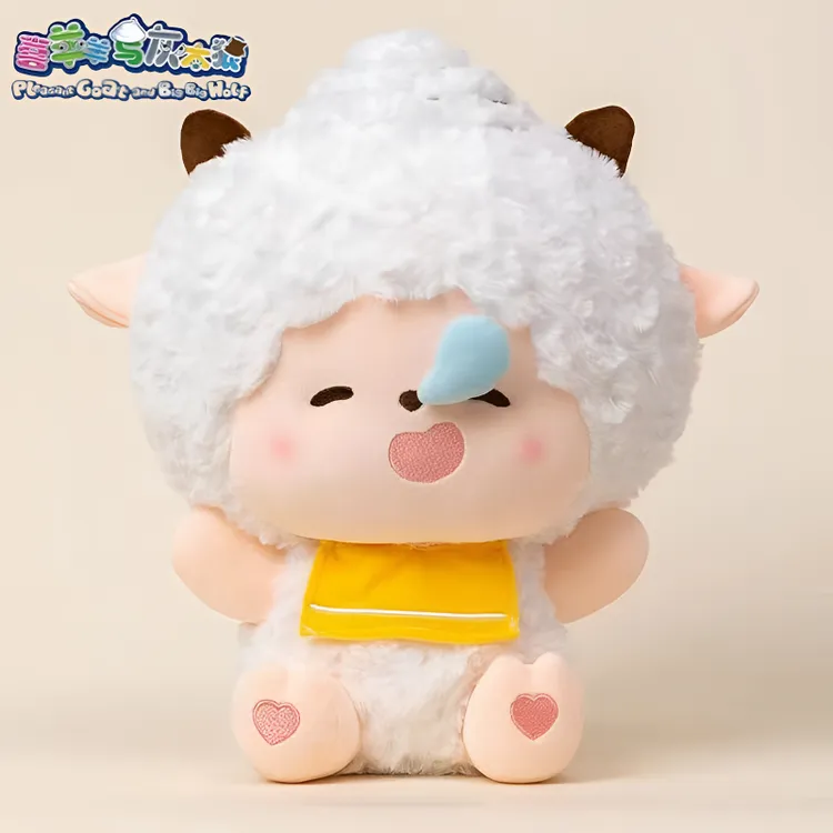 正版喜羊羊与灰太狼公仔儿童毛绒玩具懒羊羊玩偶娃娃送女生日礼物