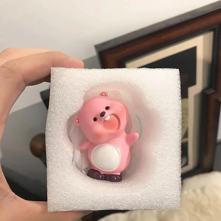 loopy盲盒歪头杀开心日常露比海狸手办公仔桌面摆件生日礼物女生