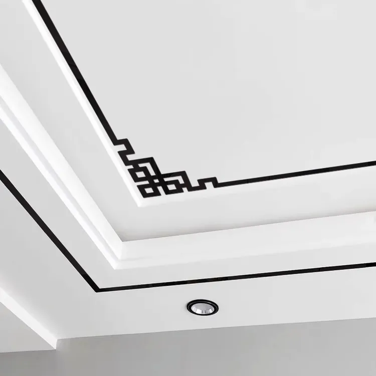 自粘客厅吊顶装饰条天花板边框遮丑美边线条对角花亚克力墙贴立体