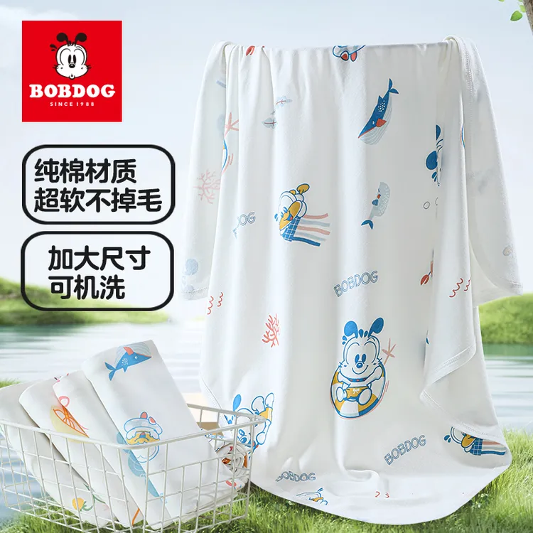巴布豆新生儿包单初生婴儿包边包单宝宝襁褓产房包巾防惊跳柔软