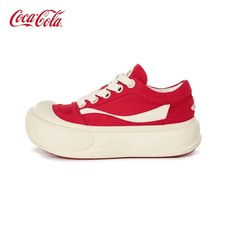 可口可乐潮鞋休闲运动鞋厚底鞋增高情侣时尚百搭潮流星星鞋板鞋