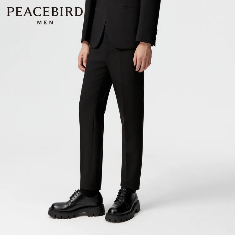 【商场同款】太平鸟男装秋季时尚修身西裤 B1GAE1X10