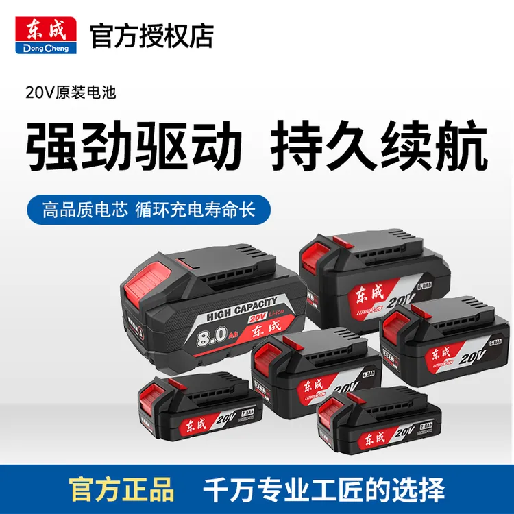 东成原装12V16V18V20V电池锂电池12V16V18V20V充电器20V转换器