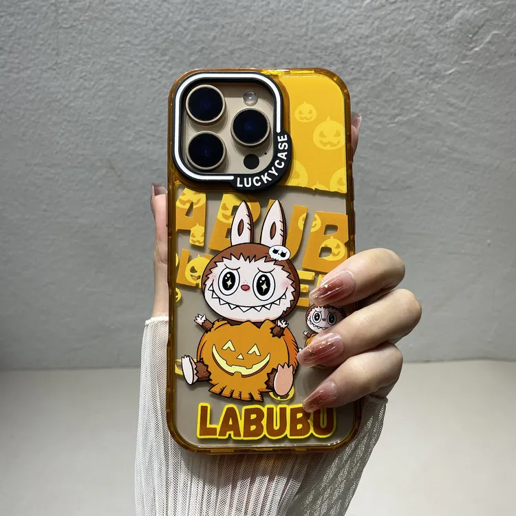 拉布布适用苹果16promax手机壳原创设计iPhone15可爱14卡通13小众