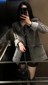 【鸽子的衣橱】冬季时尚法式洋气复古小众轻奢设计小香风
