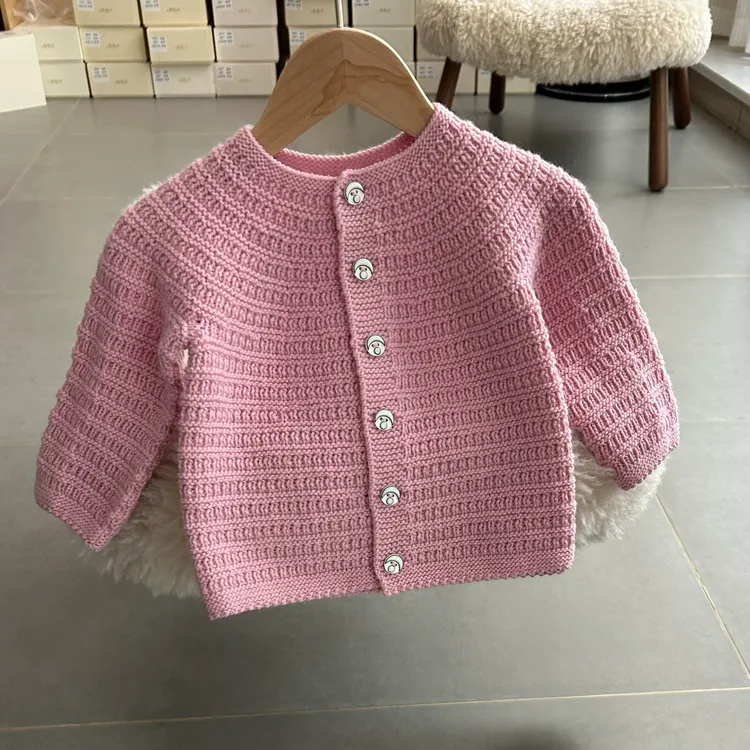 小米粒开衫 羊毛 手工编织材料包（赠送教程）