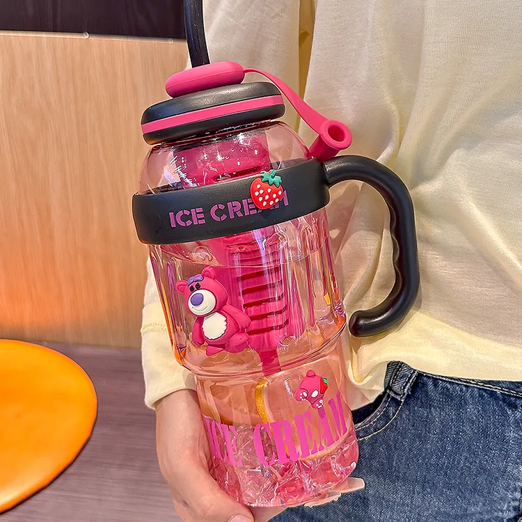 欧诗玛水杯大容量高颜值女生2025新款冰霸杯吸管杯子成人运动水壶