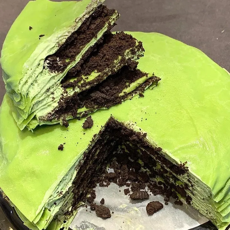 抹茶奥利奥千层蛋糕动物奶油芋泥草莓蓝莓网红款甜品办公室下午茶