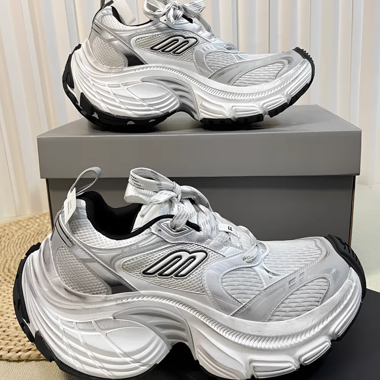 2025秋季新款时尚厚底增高10xl老爹鞋男女款炸街休闲运动鞋潮鞋男