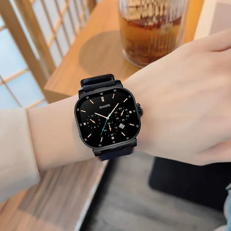 歌浪迪方形情侣潮流腕表百搭防水夜光手表网红时尚情侣表H9370L-S