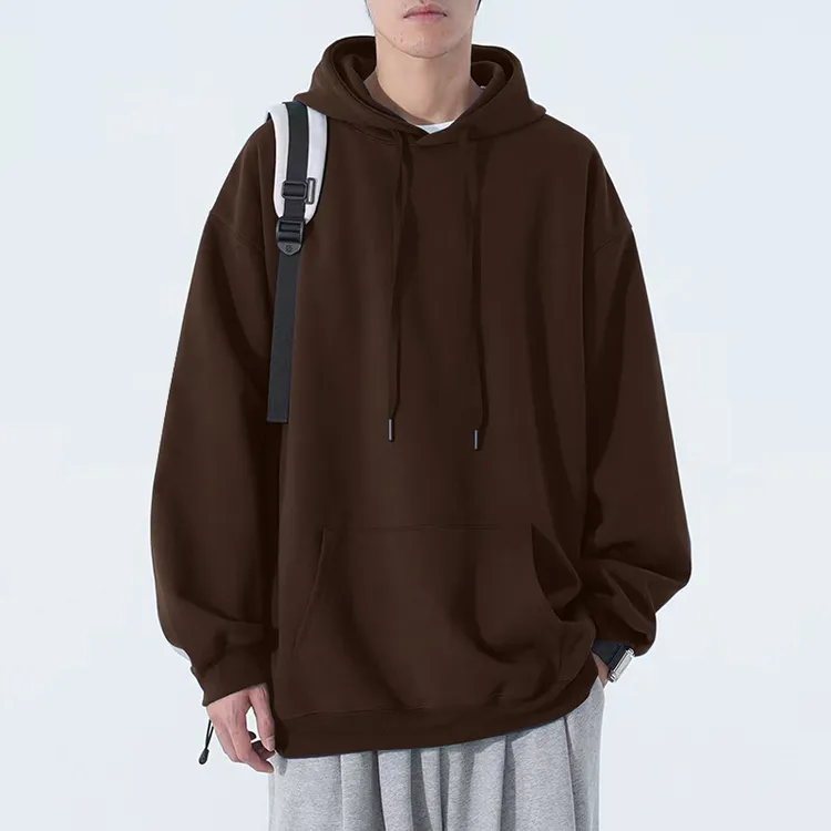 重磅连帽卫衣宽松2-300斤大码男士秋冬款加绒加厚hiphop潮牌上衣