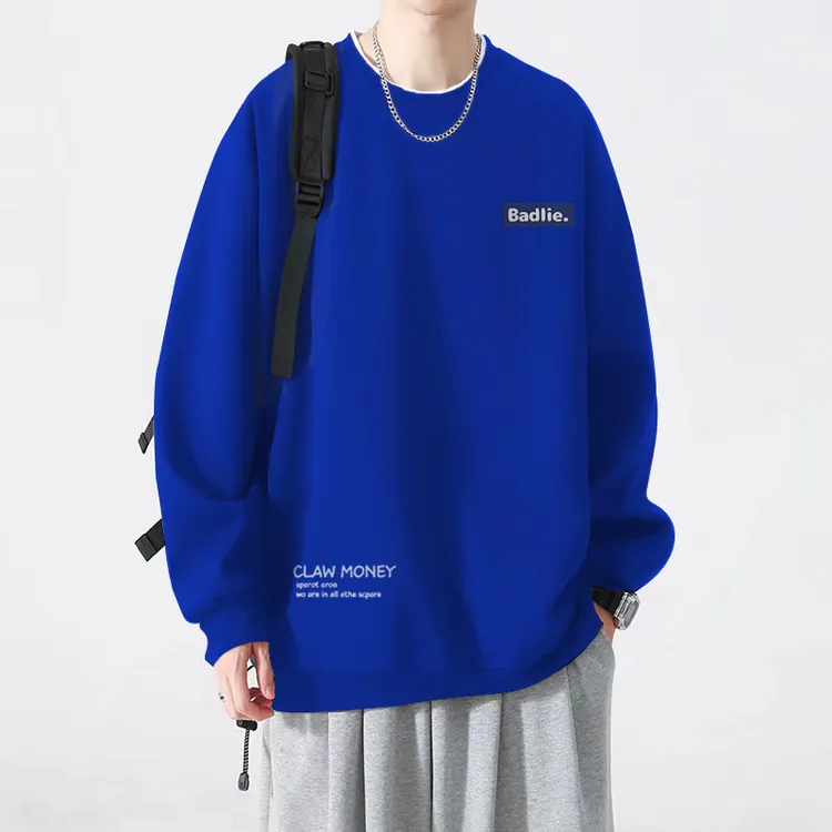 美式潮牌宽松2-300斤大码卫衣男bf慵懒风上衣潮流百搭嘻哈外套ins