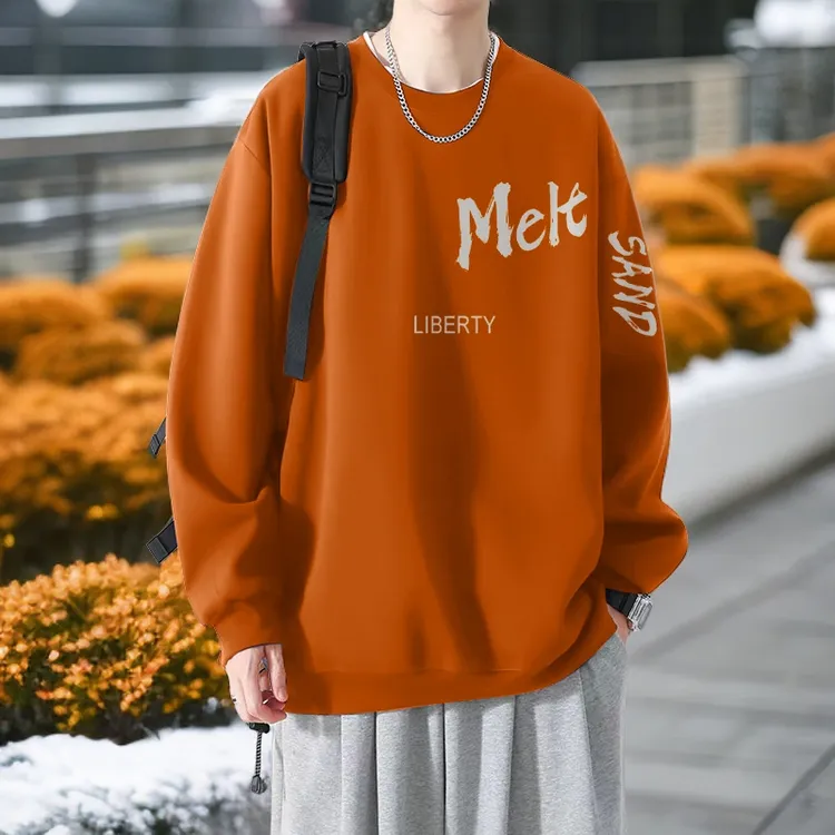 秋冬季加绒加厚男ins潮流百搭外套重磅加肥加大码2-300斤宽松卫衣