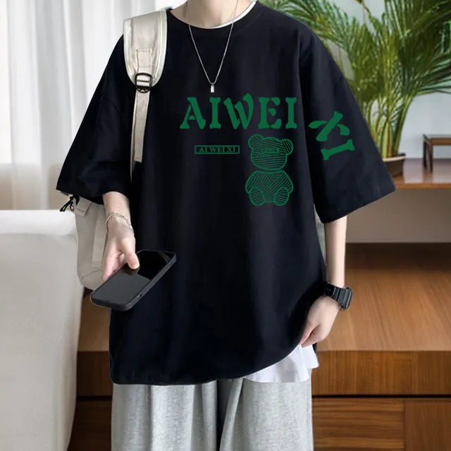 潮流ins百搭小众学生党纯棉100%重磅短袖夏季宽松大码T恤男女上衣