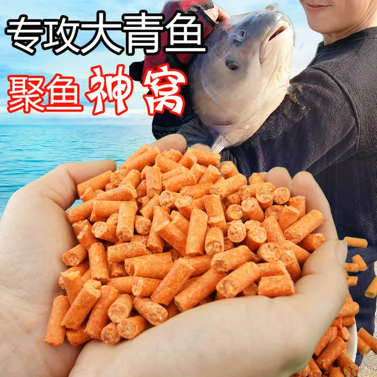 免踩青鱼颗粒鱼饵黑坑装备克星大物草青鱼黑皖巨物钓鱼垂钓窝料短