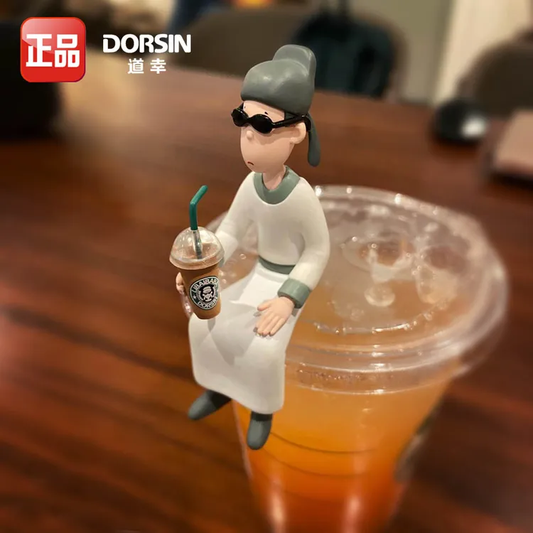 正品 DORSIN道幸 墨镜李白 国风潮玩盲盒 个性 车载汽车摆件手办