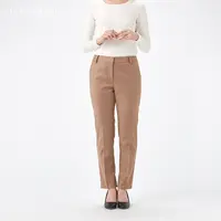 简单人女【SIROI】【绵羊毛裤】【直筒微小脚】女高端显瘦时尚wool裤