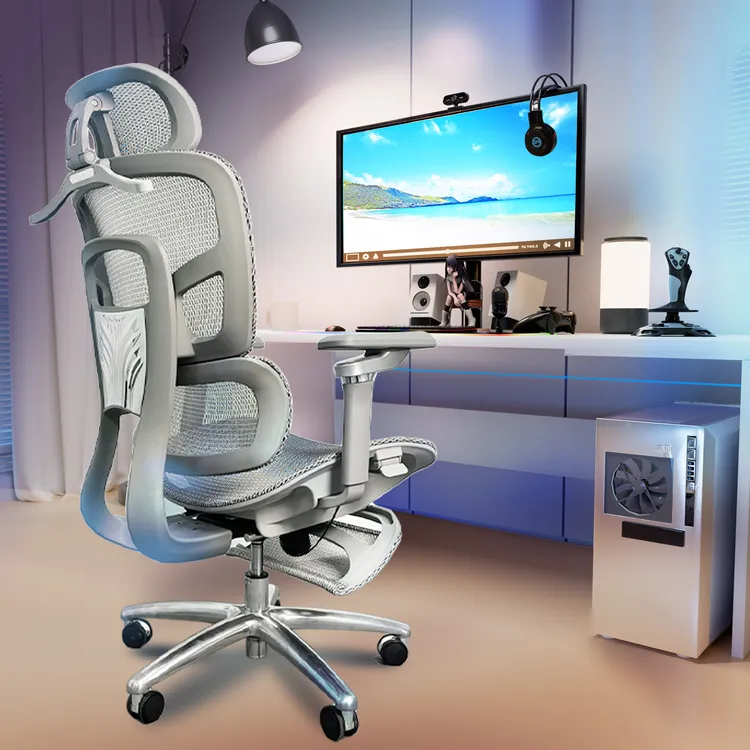 林见鹿十代新款8DPro扶手护腰护腰升降坐垫镂空前后靠背老板椅