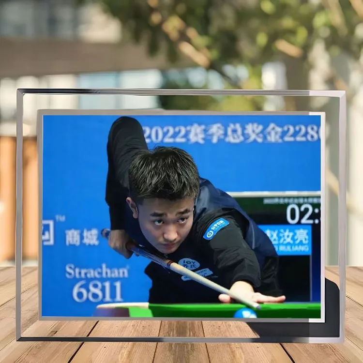 赵汝亮周边照片摆件定制水晶玻璃相框成品生日礼物送朋友桌面摆件