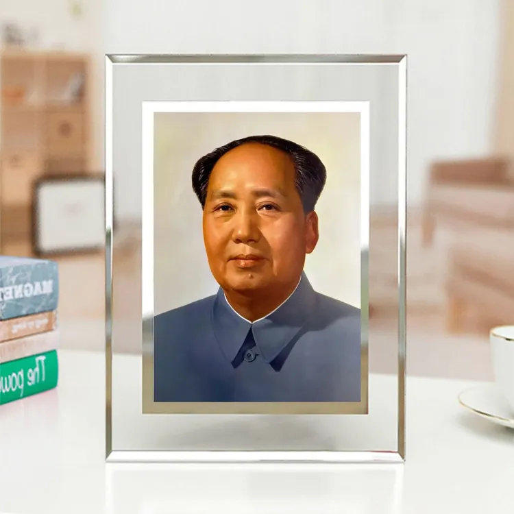 毛主像伟人头像办公室励志桌面摆台主席爷爷画像相框摆件毛爷爷