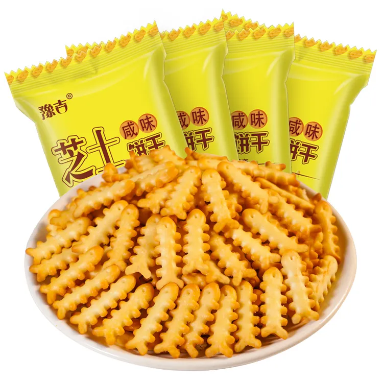 豫吉鱼骨芝士咸味小饼干g单独零食饼干笋0g