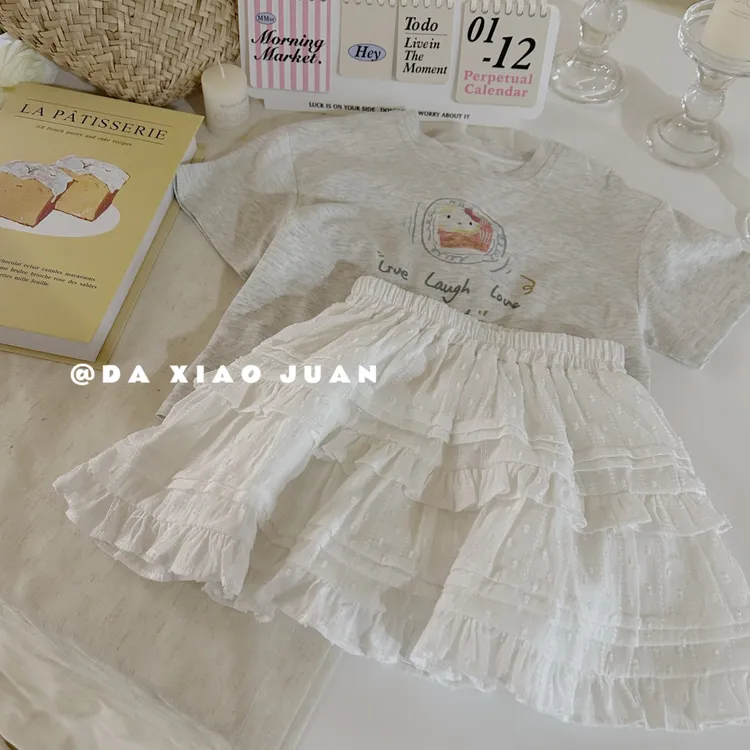 【大小卷】花边蛋糕短裙-30997