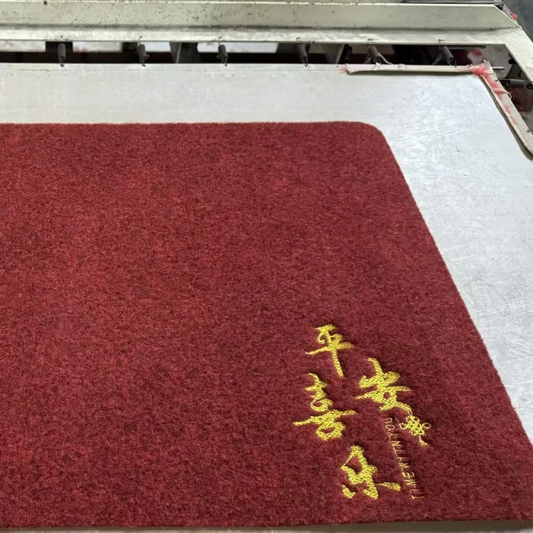 入户门地垫高级感红色加厚防滑耐脏玄关脚垫家用吸水卫生间浴室