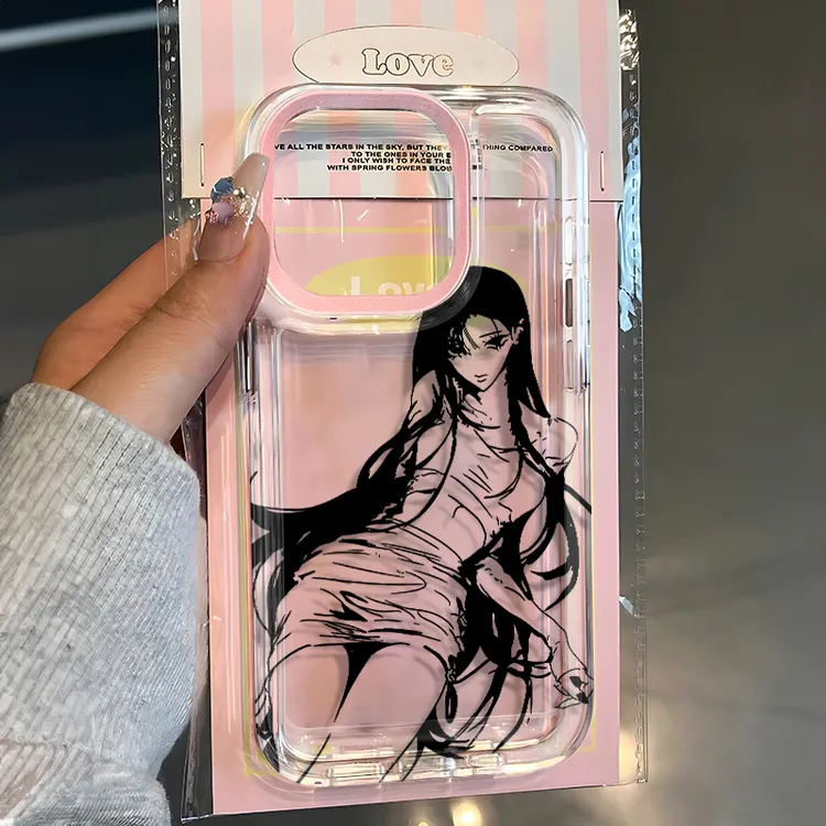 暗黑少女ins风适用iphone15苹果手机壳14软胶13/12Promax高颜值RQ