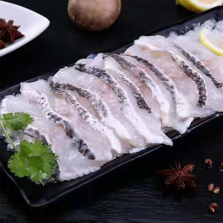 连云港免浆免切无骨黑鱼片酸菜鱼片火锅食材活鱼现切批发250/盒