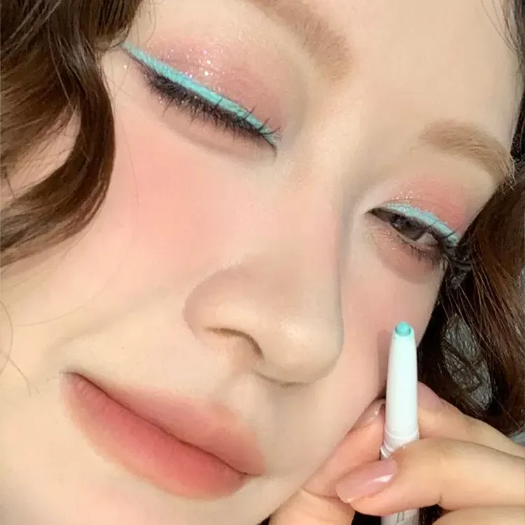 FLORTTE/花洛莉亚面包小熊和我可晕染眼线胶笔双头卧蚕阴影眼影笔