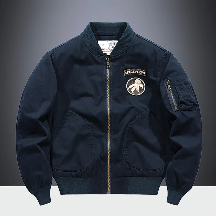 MA-1飞行员夹克男士春秋季美式休闲棒球服潮流男装纯棉飞行夹克