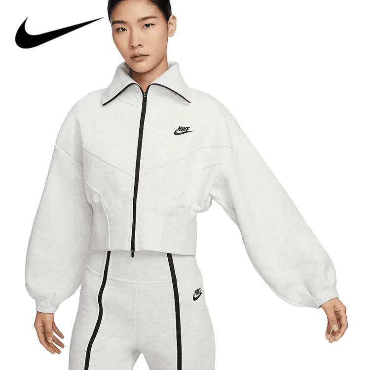 NIKE/耐克正品女款百搭拉链连帽休闲运动长袖夹克外套-FN2524-013