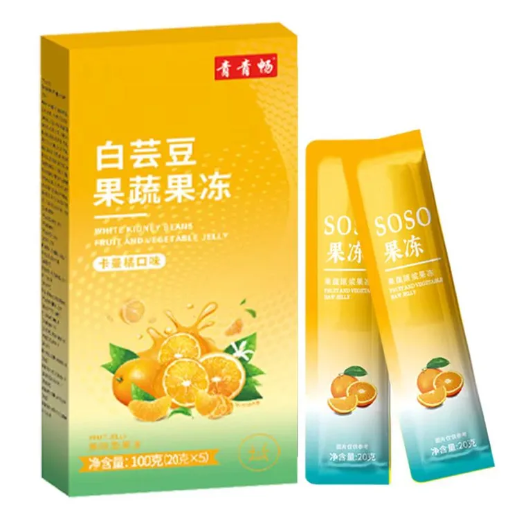 【新疆包邮乌市直发】白芸豆果蔬果冻100克/盒（20克*5果味型条）