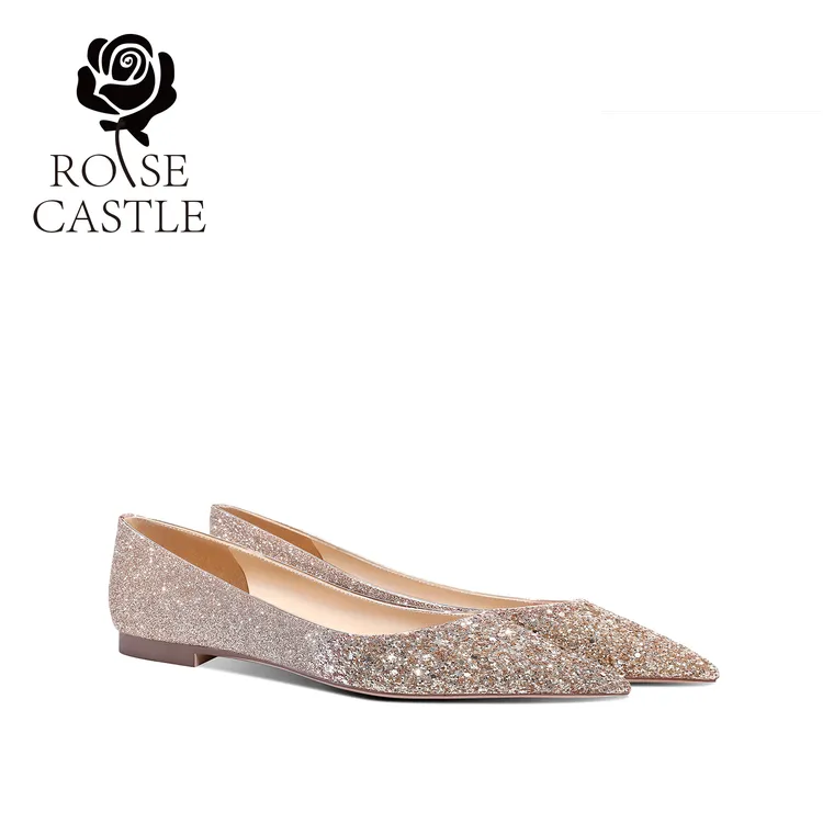 新娘高个子单鞋女平底气质轻奢浅口气质休闲百搭