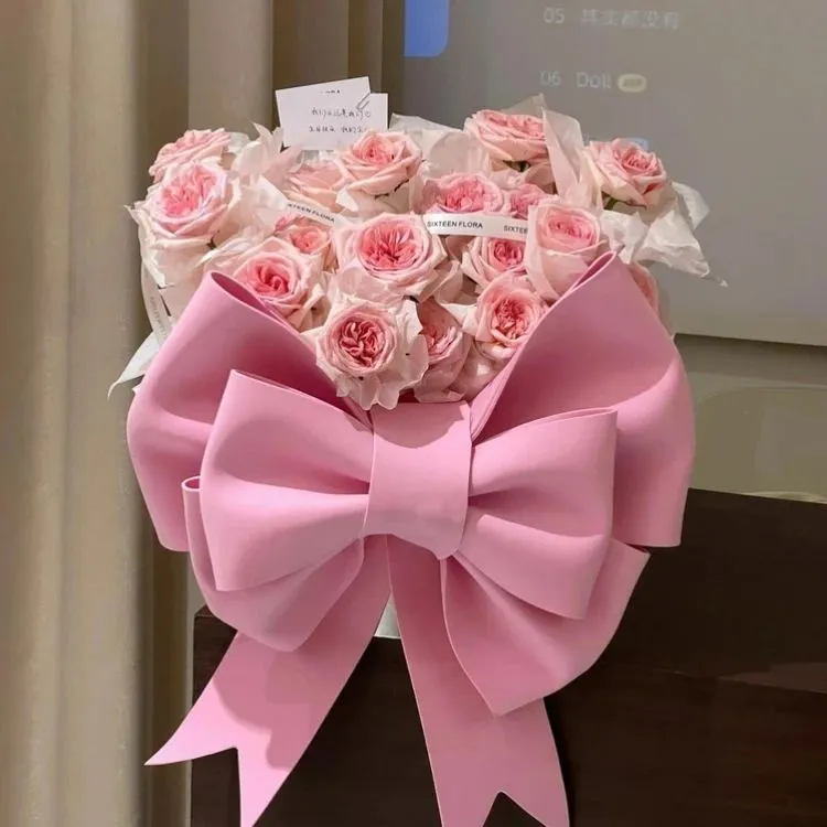 【全国同城配送】鲜花花束蝴蝶结玫瑰送女友送闺蜜创意生日礼物