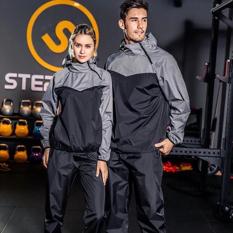 暴汗服男健身服发汗运动套装降体服桑拿服衣爆汗服减肥控体暴汗裤