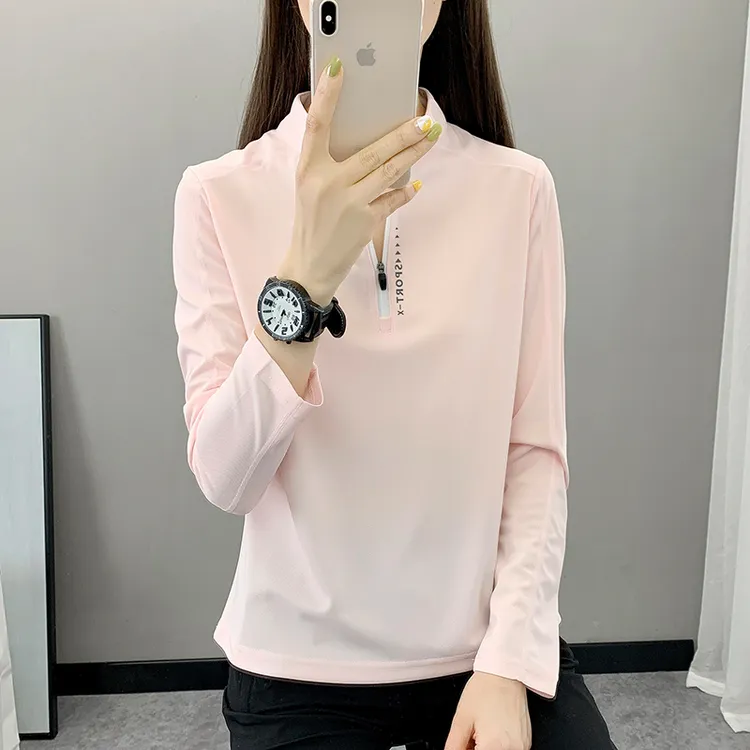 【正品】户外立领长袖T恤运动跑步登山徒步长袖运动速干衣速干快干 