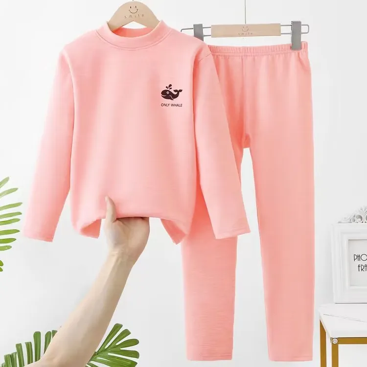 儿童加厚保暖内衣套装德绒男女童秋衣秋裤大童双面绒保暖衣家居服