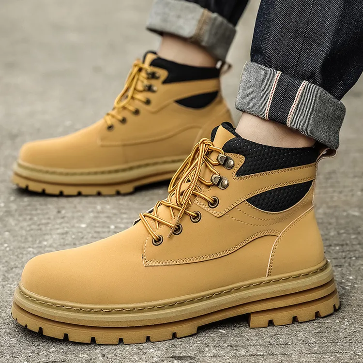 时尚新款爆单鞋+棉鞋大黄靴工装情侣马丁鞋时装靴