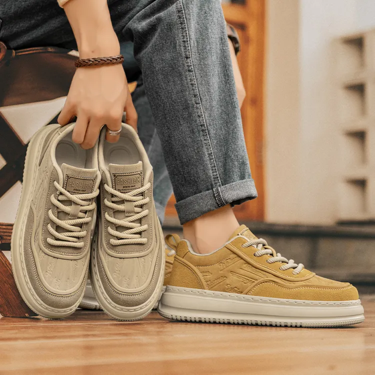 高品质秋冬款休闲板鞋百搭潮鞋男士运动秋冬工装鞋舒适潮流