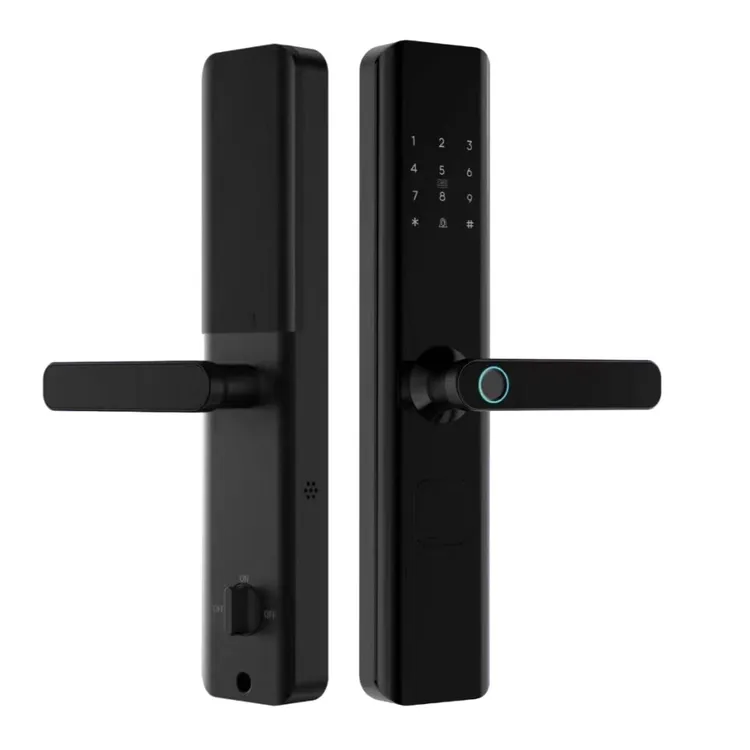 居顶公寓指纹密码锁app远程半自动智能锁酒店出租房刷卡电子锁 s9