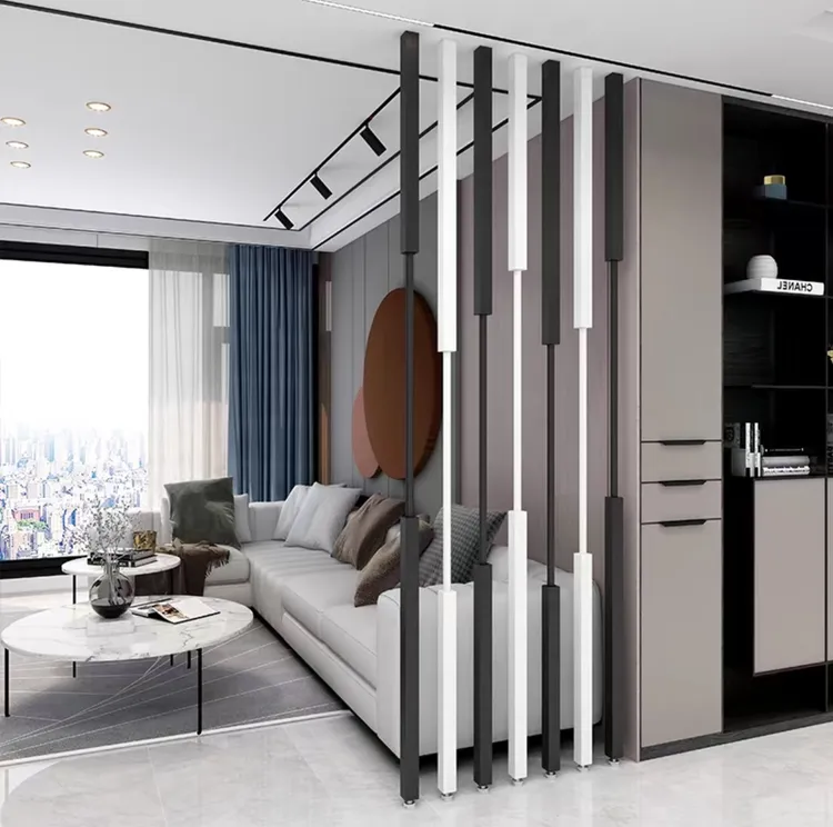 定做客厅入户门隔断遮挡立柱铁艺屏风定制
