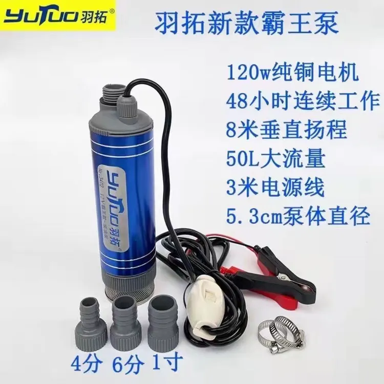 羽拓120W大功率霸王款抽油泵12v24v柴油泵抽水泵稳定