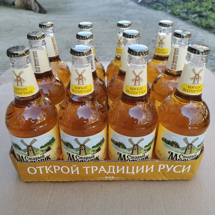 到11月中旬6瓶*450ml老米乐淡爽拧盖啤酒俄罗斯原装进口黑啤米勒