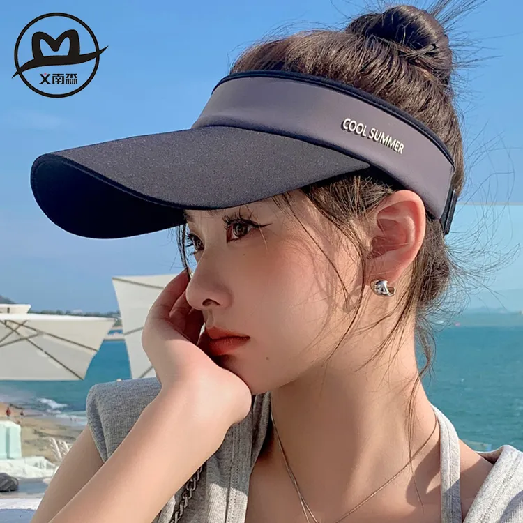 棒球帽女夏季空顶帽防晒运动跑步网球帽男遮阳显脸小鸭舌帽太阳帽