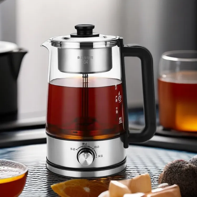 蒸汽神器蒸茶养生壶玻璃烧水壶蓝光大容量小型加厚保温水壶煮茶壶